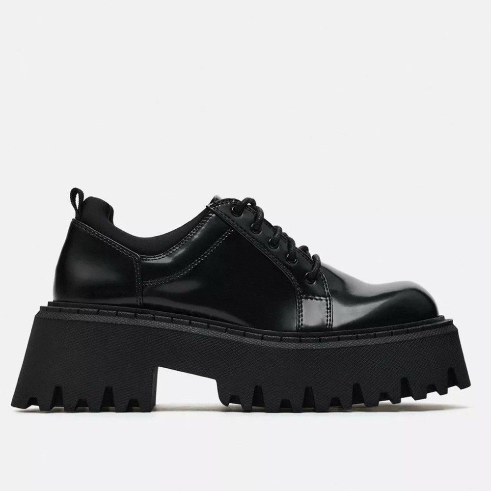 Like New, Zara Lug Sole Loafers, Size 40